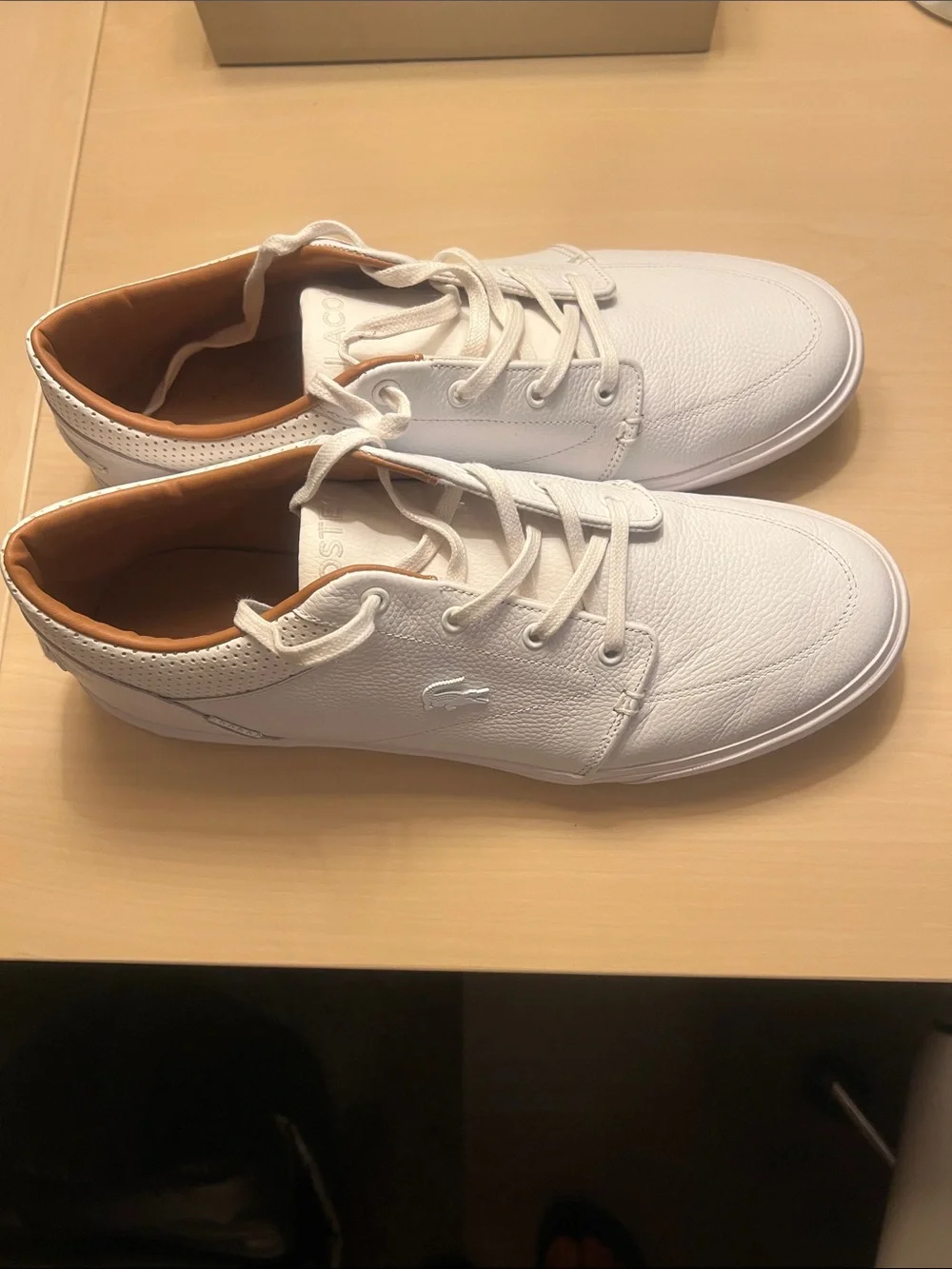 Lacoste white leather